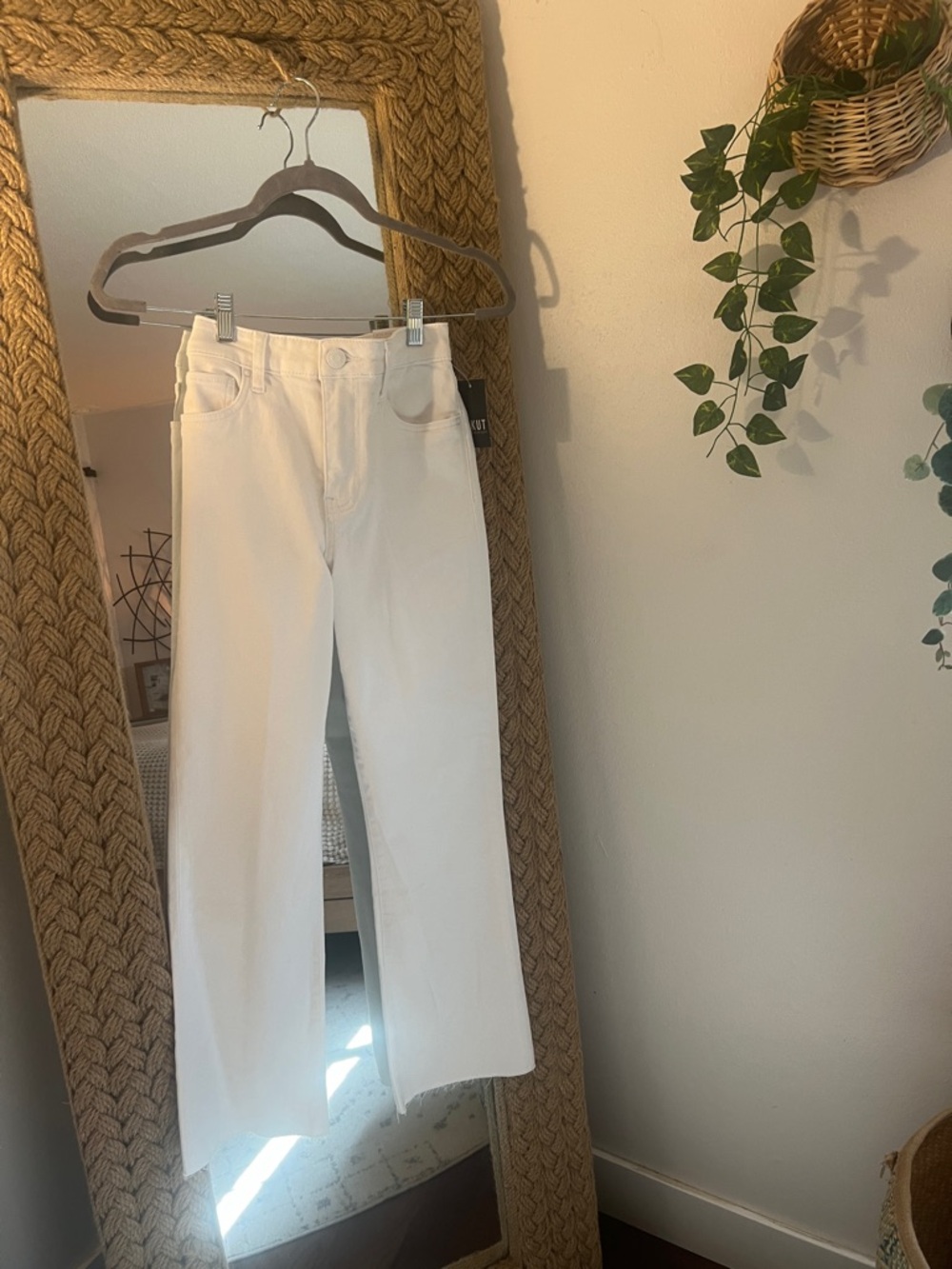 Kut from the Kloth White Wide-Leg Jeans
